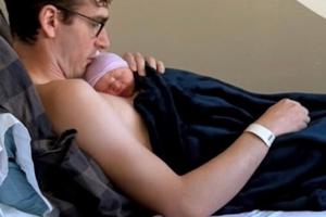 Bang Showbiz / Marston Hefner and his newborn / © Instagram