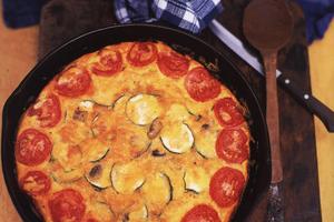 Frittatas can be eaten warm or at room temperature and served for brunch, lunch, or supper. (Maura McEvoy/TCA)