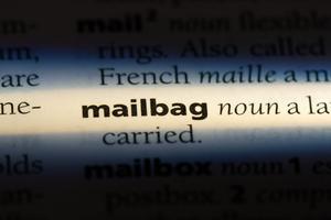 Mailbag word in a dictionary. Dreamstime/TCA