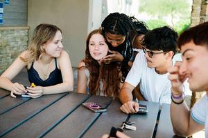 Teens who feel connected at home, school and in their community are less likely to experience suicidal thoughts, research shows. The Washington Post/The Washington Post Collection via Getty Images