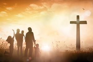 Christian family worship. Dreamstime/TCA