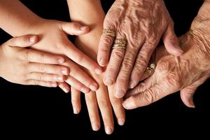 Four generations of women. Aging from young to old. Dreamstime/TCA