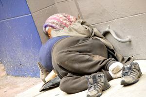 Homeless woman. Dreamstime/TCA