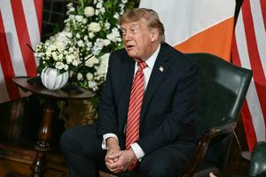 President Donald Trump speaks in the Irish capital of Dublin on Sept. 12, 2026. Brendan Smialowski/AFP via Getty Images