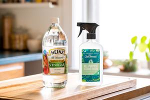 While you can use cooking vinegar as cleaning vinegar, you definitely shouldn’t do it the other way around. (Sarah Crowley/TCA)