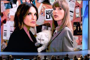 Bang Showbiz / Mariska Hargitay and Taylor Swift's Emmy Awards sketch.