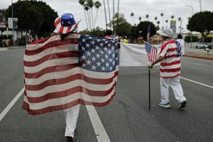 A Los Angeles Independence Day parade, canceled in 2025 amid ICE raids, returned in 2026. Mario Tama/Getty Images News via Getty Images
