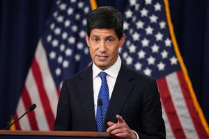 Federal Reserve Chair Kevin Warsh speaks during a news conference following Federal Open Market Committee meetings at Federal Reserve Headquarters on Sept. 16, 2026, in Washington, D.C. The Federal Reserve raised interest rates by a quarter of a percentage point in the first increase since 2023. (Andrew Harnik/Getty Images/TNS)