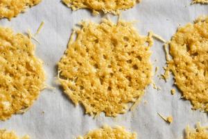 A little oven time turns Parmesan cheese into the crispiest, laciest one-ingredient cracker ever. (Joe Lingeman/TCA)