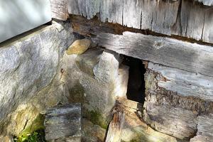 This massive hole is obvious. But how many subtle defects will you miss when looking at a house for sale? (Tim Carter/Tribune Content Agency). TNS