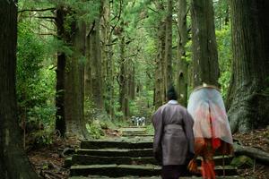 The Kumano Kodo pilgrimage route in Wakayama, Japan. tororo/Stone via Getty Images