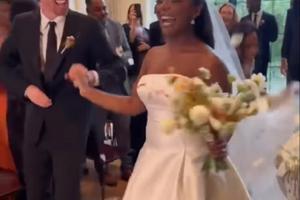 Bang Showbiz / Caleb Moore Freundlich and Kibriyaa Morgan on their wedding day/ © Instagram.