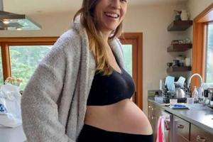 Bang Showbiz / Hilary Swank has revealed she is expecting her third child at 52 - announcing the pregnancy with a glow-in-the-dark family dance featuring her husband and their three-year-old twins and joking her next big project is due for release in December
