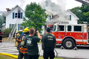 This house fire was caused by an overloaded electrical outlet. The owners, perhaps just like you, never expected it to happen. (Tim Carter/Tribune Content Agency/TNS)