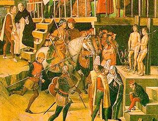 Auto de fe during the Spanish Inquisition