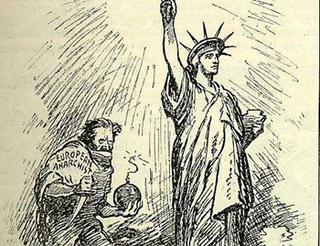 Political cartoon