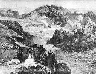 Artist's rendering of the First Battle of the Stronghold