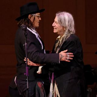 Bang Showbiz / Johnny Depp and Patti Smith performing at Carnegie Hall