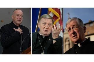 Cardinals Robert McElroy, Joseph Tobin and Blase Cupich issued a statement on U.S. foreign policy on Jan. 19, 2026. Gregorio Borgia/Gregory Bull/AP Photo