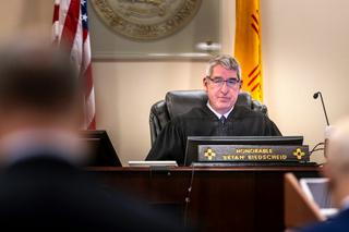 Judge Bryan Biedscheid of New Mexico could order significant changes to how Instagram and Facebook operate. Nathan Burton/Santa Fe New Mexican via AP, Pool